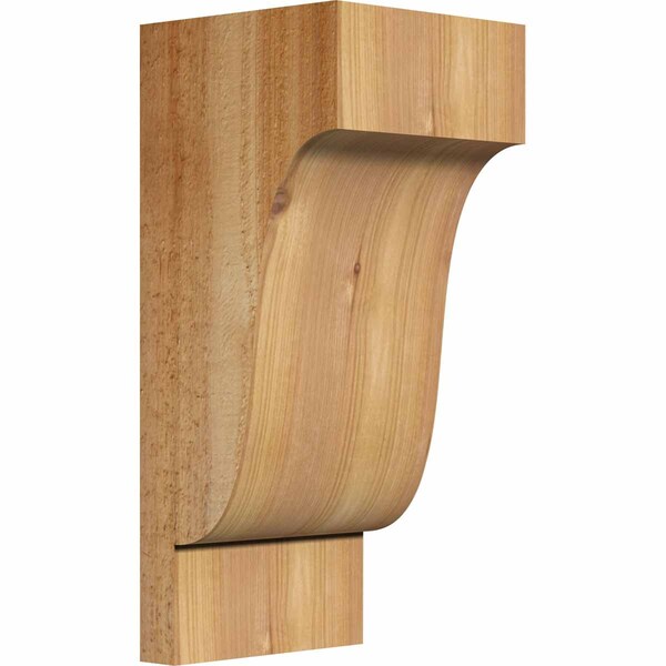 Ekena Millwork Newport Rough Sawn Corbel, Western Red Cedar, 6"W x 6"D x 14"H COR06X06X14NEW00RWR - main